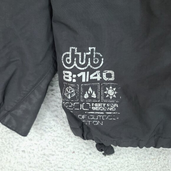 Dub Brand Jacket Mens Medium Black Full Zip Frequency Series Weathergear Nylon - Picture 14 of 15